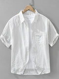 Men's Striped Short Sleeve Shirt