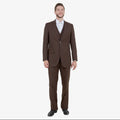 Brown Pinstripe Suit