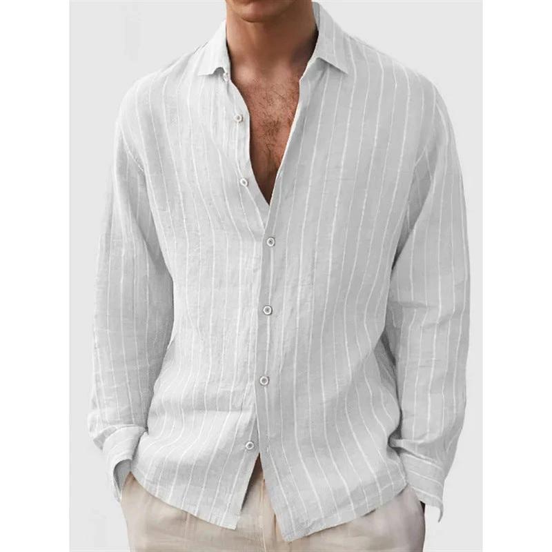 Long Sleeve Men's Striped Shirt