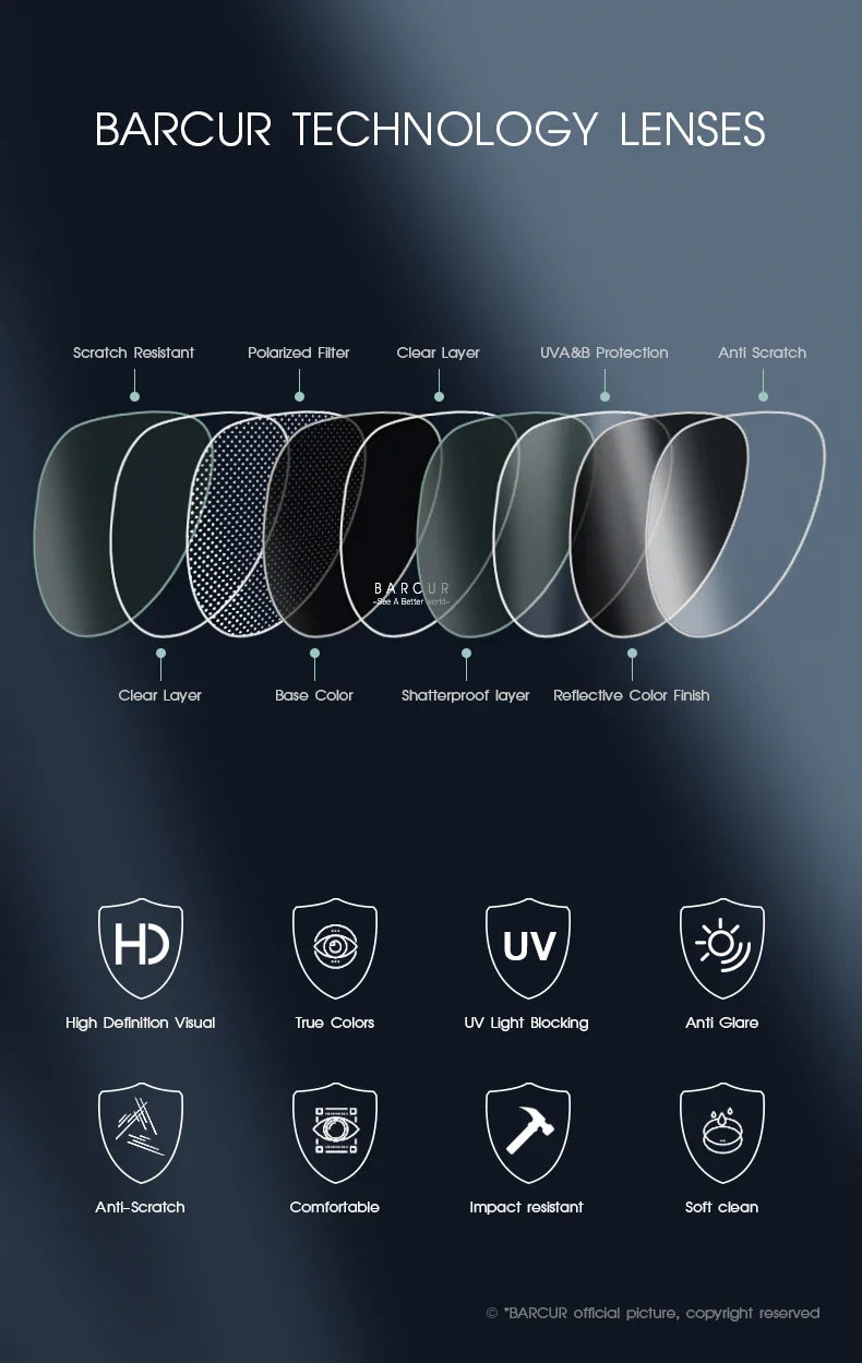 BARCUR Polarized Sports Sunglasses for Men
