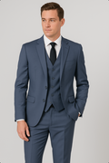 Tailor Fit- Slate Blue - 3 Piece Suit - TR Blend